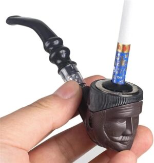 قطعة - غليون تدخين كلاسيكي متين عتيق مقاس 107 مم عالي الجودة بتصميم جديد ملحقات تد-B0FPYPKJFY