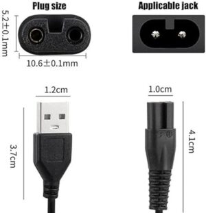 محول طاقة تيار متردد لماكينة الحلاقة الكهربائية HQ8505 HQ6 HQ7 HQ8 HQ9 RQ S5000 في الاتحاد الأوروبي (ميريديان)-B0FS6LDMTJ