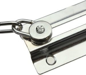 قفل سلسلة باب من الفولاذ المقاوم للصدأ - حارس أمان شديد التحمل للمنزل والشقق والمكتب - تركيب سهل مع براغي متضمنة قطعة واحدة-B0FRZ7KHG4