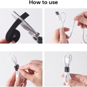 51ry3gqT5sL._AC_ متجر منظم كابلات 5 أمتار/لفافة بعرض 12 مم، منظم كابلات USB، نايلون، أربطة كابلات قابلة للقص، فأرة، سماعة أذن، أربطة كابلات-B0FPYLNJY3