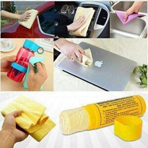 منشفة تجفيف السيارة من جلد الغزال  قطعة قماش تنظيف مجانية من الألياف الدقيقة، ألياف دقيقة ناعمة احترافية، فائقة الامتصاص، لتنظيف السيارة/النوافذ/الشاشة/المطبخ - لون عشوائي، 66×43×0.2 سم-B083XM4P6C