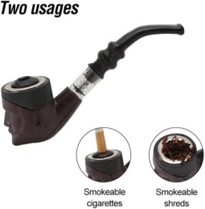 قطعة - غليون تدخين كلاسيكي متين عتيق مقاس 107 مم عالي الجودة بتصميم جديد ملحقات تد-B0FPYPKJFY