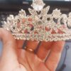 تاج من أحجار الراين الكريستالية - غطاء رأس أنيق للزفاف والحفلات الراقصة والمناسبات الخاصة للنساء والفتيات-B0FS1HHS2J