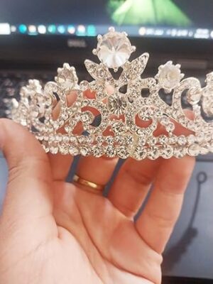 تاج من أحجار الراين الكريستالية - غطاء رأس أنيق للزفاف والحفلات الراقصة والمناسبات الخاصة للنساء والفتيات-B0FS1HHS2J