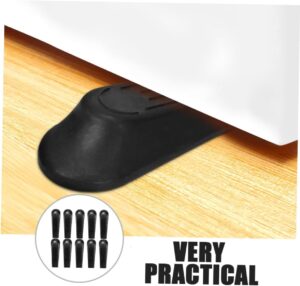 2 مانعات للأبواب، مانعات للانزلاق، تصميم مقاوم للتآكل، مادة مقاومة للاهتراء، تمنع إصابات الأصابع عند الاصطدام (أسود)-B0FRSZP9Z7