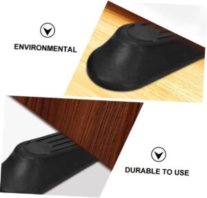 2 مانعات للأبواب، مانعات للانزلاق، تصميم مقاوم للتآكل، مادة مقاومة للاهتراء، تمنع إصابات الأصابع عند الاصطدام (أسود)-B0FRSZP9Z7