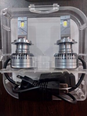 مصابيح أمامية LED ذكية 55 وات - قوة فائقة 6000 لومن، 6000 كلفن أبيض بارد، مصابيح LED للسيارة جاهزة للتوصيل والتشغيل، عبوة من قطعتين-B0FS6XJ5WH