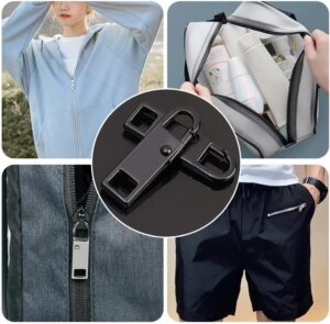 طقم تصليح فوري بديل لسحّاب معدني عالمي، قابل للفصل، مناسب للأمتعة والحقائب والملابس - ألوان عشوائية (5)-B0FQG4FVBX