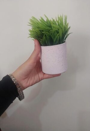 (قطعة واحدة) نبات سرخس صناعي في وعاء زخرفي - نبات أخضر صناعي صغير لتزيين المنزل والمكتب والمكتب-B0FS7RF8LG