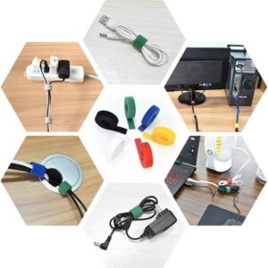 61cmHZvGDlL._AC_ متجر منظم كابلات 5 أمتار/لفافة بعرض 12 مم، منظم كابلات USB، نايلون، أربطة كابلات قابلة للقص، فأرة، سماعة أذن، أربطة كابلات-B0FPYLNJY3