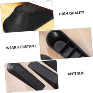 2 مانعات للأبواب، مانعات للانزلاق، تصميم مقاوم للتآكل، مادة مقاومة للاهتراء، تمنع إصابات الأصابع عند الاصطدام (أسود)-B0FRSZP9Z7