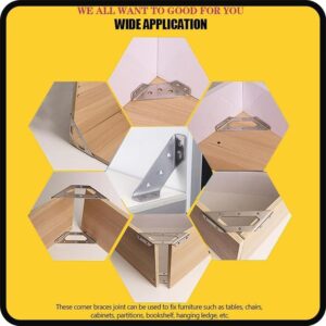 قطع أثاث فولاذية موصل زاوية عالمي على شكل شبه منحرف مع مسامير لطاولة الخزانة والكرسي موصل زاوية عالمي (2)-B0FSSGD58Q