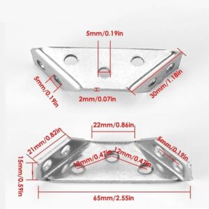 قطع أثاث فولاذية موصل زاوية عالمي على شكل شبه منحرف مع مسامير لطاولة الخزانة والكرسي موصل زاوية عالمي (2)-B0FSSGD58Q