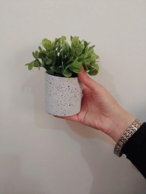 قطعة واحدة - نبات صناعي في وعاء - نبات أخضر عريض الأوراق في وعاء زخرفي لديكور المنزل والمكتب-B0FS7BXW5X