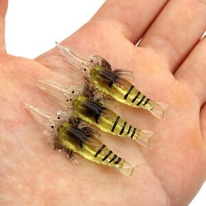 ١٠ قطع من طُعم الروبيان الصناعي مع خطافات، عشب صغير، طُعم ناعم يتوهج في الظلام، طُعم صناعي صغير، طُعم صيد-B0FNXBP97D