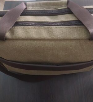 حقيبة كتف رجالية من القماش - 35×25 سم - أنيقة ومتينة للعمل أو السفر أو الاستخدام اليومي-B0FR9RFL13