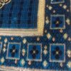 سجادة صلاة فاخرة بتصميم محفور - طراز إسلامي أنيق - لون وردي - مع جهاز تذكير بالصلاة - خفيفة الوزن وسهلة السفر (أزرق)-B0FSKRQZ9N
