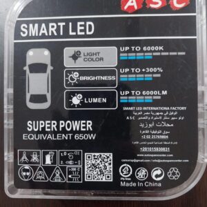 مصابيح أمامية LED ذكية 55 وات - قوة فائقة 6000 لومن، 6000 كلفن أبيض بارد، مصابيح LED للسيارة جاهزة للتوصيل والتشغيل، عبوة من قطعتين-B0FS6XJ5WH