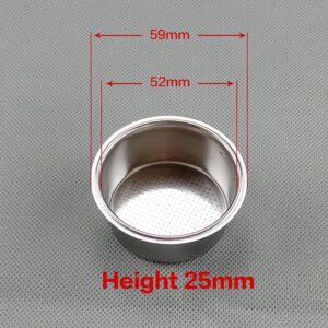 سلة ترشيح غير مضغوطة من الفولاذ المقاوم للصدأ لآلات القهوة من متجر ماي سوق (ارتفاع ٣٦ مم)-B0FQPDVQLB
