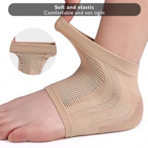 واقي الكعب من السيليكون الواقي من نتوءات الكعب لتخفيف التهاب اللفافة الأخمصية وآلام الكعب وتقليل الضغط على الكعب للجنسين (زوج واحد) (أسود)-B0FQCHKDDL