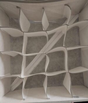 منظم أدراج قماشي قابل للطي من ماي سوق - صندوق تخزين 16 خلية للملابس الداخلية والجوارب وربطات العنق والإكسسوارات - فاصل خزانة موفر -B0FR1WDHRK