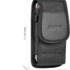 حافظة هاتف من النايلون  بمشبك حزام حمل حقيبة خصر - عمودي (XL) 16 × 8.8 × 1.7 سم-B0FQ67XXHB