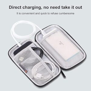 حقيبة تخزين إلكترونية لتنظيم الهواتف المحمولة، وباور بانك، والكابلات، وسماعات الأذن، وحقيبة حمل لحزام الساعة (مقاس 11×19 سم)-B0FR9M9R8T