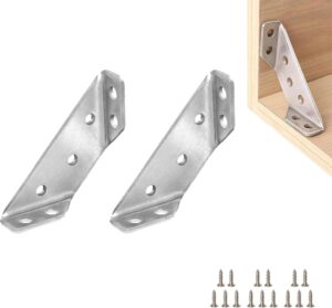 قطع أثاث فولاذية موصل زاوية عالمي على شكل شبه منحرف مع مسامير لطاولة الخزانة والكرسي موصل زاوية عالمي (2)-B0FSSGD58Q