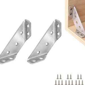قطع أثاث فولاذية موصل زاوية عالمي على شكل شبه منحرف مع مسامير لطاولة الخزانة والكرسي موصل زاوية عالمي (2)-B0FSSGD58Q