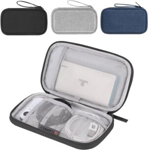 حقيبة تخزين إلكترونية لتنظيم الهواتف المحمولة، وباور بانك، والكابلات، وسماعات الأذن، وحقيبة حمل لحزام الساعة (مقاس 11×19 سم)-B0FR9M9R8T