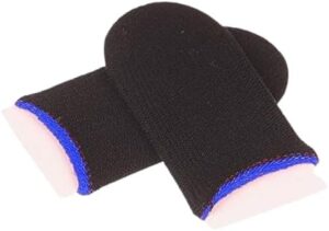 أكمام أصابع الألعاب الاحترافية (عبوة من زوج واحد) - مضادة للتعرق، عالية الحساسية للمس - أكمام إبهام قابلة للتنفس وغير قابلة للانزلاق لألعاب الهاتف المحمول، لون عشوائي-B0FTZ4JHZS