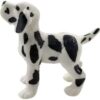 تمثال صغير لكلب دالماسي - لعبة قابلة للتجميع تمثال مصغر لطيف لجرو دالماسي، تمثال صغير لكلب دالماسي لديكور المنزل 3 * 4 سم-B0FSZTP6W8