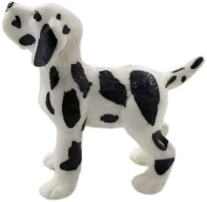 تمثال صغير لكلب دالماسي - لعبة قابلة للتجميع تمثال مصغر لطيف لجرو دالماسي، تمثال صغير لكلب دالماسي لديكور المنزل 3 * 4 سم-B0FSZTP6W8