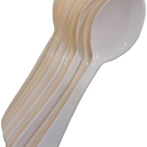 ملاعق بلاستيكية صغيرة عالية الجودة للاستخدام مرة واحدة. تتميز هذه الملاعق بحجمها المثالي (9.5 سم)، وهي مثالية للحلويات والمقبلات الصغيرة-B0FTZ626YF