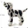 تمثال صغير لكلب دالماسي - لعبة قابلة للتجميع تمثال مصغر لطيف لجرو دالماسي، تمثال صغير لكلب دالماسي لديكور المنزل 3 * 4 سم-B0FSZTP6W8