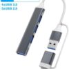 موزع USB مزدوج التوصيل (4 في 1 USB-A وUSB-C) يعد هذا الموزع أداة لا غنى عنها لتحقيق أقصى استفادة-B0FT8RQ5SH
