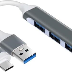 موزع USB مزدوج التوصيل (4 في 1 USB-A وUSB-C) يعد هذا الموزع أداة لا غنى عنها لتحقيق أقصى استفادة-B0FT8RQ5SH