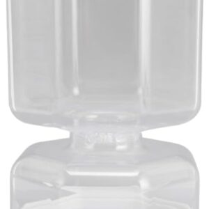 برطمان مخلل - وعاء بلاستيكي شفاف بغطاء للمخللات المنزلية - 15 سم- B0FT35RG58