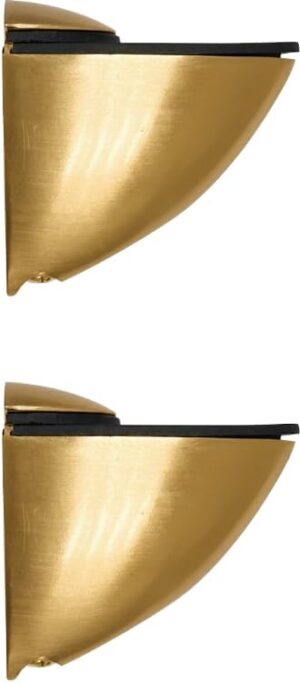 مجموعة حوامل أرفف زجاجية حديثة (قطعتان) - مشابك دعم معدنية فاخرة للتثبيت على الحائط (4.5 سم × 4.5 سم)-B0FTVNS3DP