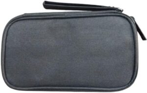 حقيبة سفر لتنظيم الأجهزة الإلكترونية - حقيبة تخزين محمولة للكابلات، وبنك الطاقة، والشواحن، والقرص الصلب، والملحقات - صغيرة الحجم وخفيفة الوزن (19 × 12 سم) - أسود-B0FTM3QGC8
