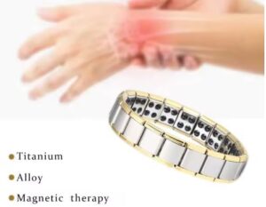سوار العلاج المغناطيسي الفاخر للرجال والنساء - طول 22 سم - من الفولاذ المقاوم للصدأ - لتخفيف الألم والحصول على فوائد صحية - تصميم أنيق وقابل للتعديل-B0FTZ3YWWM