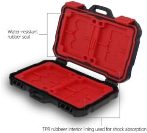 حامل بطاقة الذاكرة، حافظة حماية صلبة لبطاقة الذاكرة مقاومة للماء ومضادة للصدمات-B0FT8HQ7S9