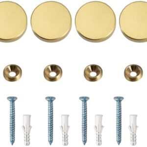 4 قطع مسمار مرآة غطاء زخرفي مسمار 25 مم / قطر الفولاذ المقاوم للصدأ ذهبي لامع-B0FTFK1BY7