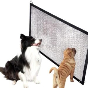 بوابة أمان محمولة شبكية للحيوانات الأليفة - سهلة التركيب للمداخل والممرات (180 سم × 72 سم)-B0FTF8VVHQ