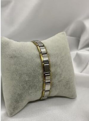 سوار العلاج المغناطيسي الفاخر للرجال والنساء - طول 22 سم - من الفولاذ المقاوم للصدأ - لتخفيف الألم والحصول على فوائد صحية - تصميم أنيق وقابل للتعديل-B0FTZ3YWWM