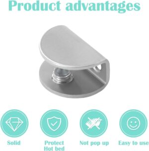 (2 صورة) تُستخدم هذه الأقواس عادةً لدعم الأرفف الزجاجية أو الخشبية على الحائط أو داخل خزانة مقاس 26 مم-B0FTFPJPBR