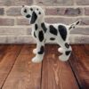تمثال صغير لكلب دالماسي - لعبة قابلة للتجميع تمثال مصغر لطيف لجرو دالماسي، تمثال صغير لكلب دالماسي لديكور المنزل 3 * 4 سم-B0FSZTP6W8