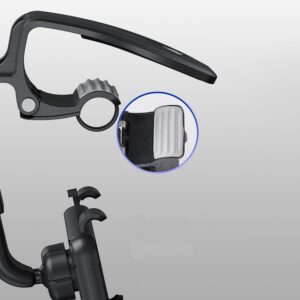 حامل هاتف للسيارة على مرآة الرؤية الخلفية بزاوية 360 درجة - قابل للتعديل، مضاد للاهتزاز، مثبت بمشبك-B0FT81JK79