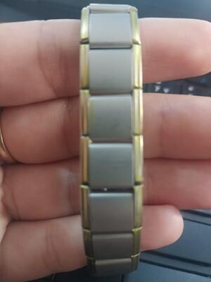 سوار العلاج المغناطيسي الفاخر للرجال والنساء - طول 22 سم - من الفولاذ المقاوم للصدأ - لتخفيف الألم والحصول على فوائد صحية - تصميم أنيق وقابل للتعديل-B0FTZ3YWWM