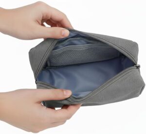 حقيبة سفر محمولة لتنظيم الأجهزة الإلكترونية والكابلات (أسود) (17 × 10 سم)-B0FTM7NG45-B0FTMDK9WB